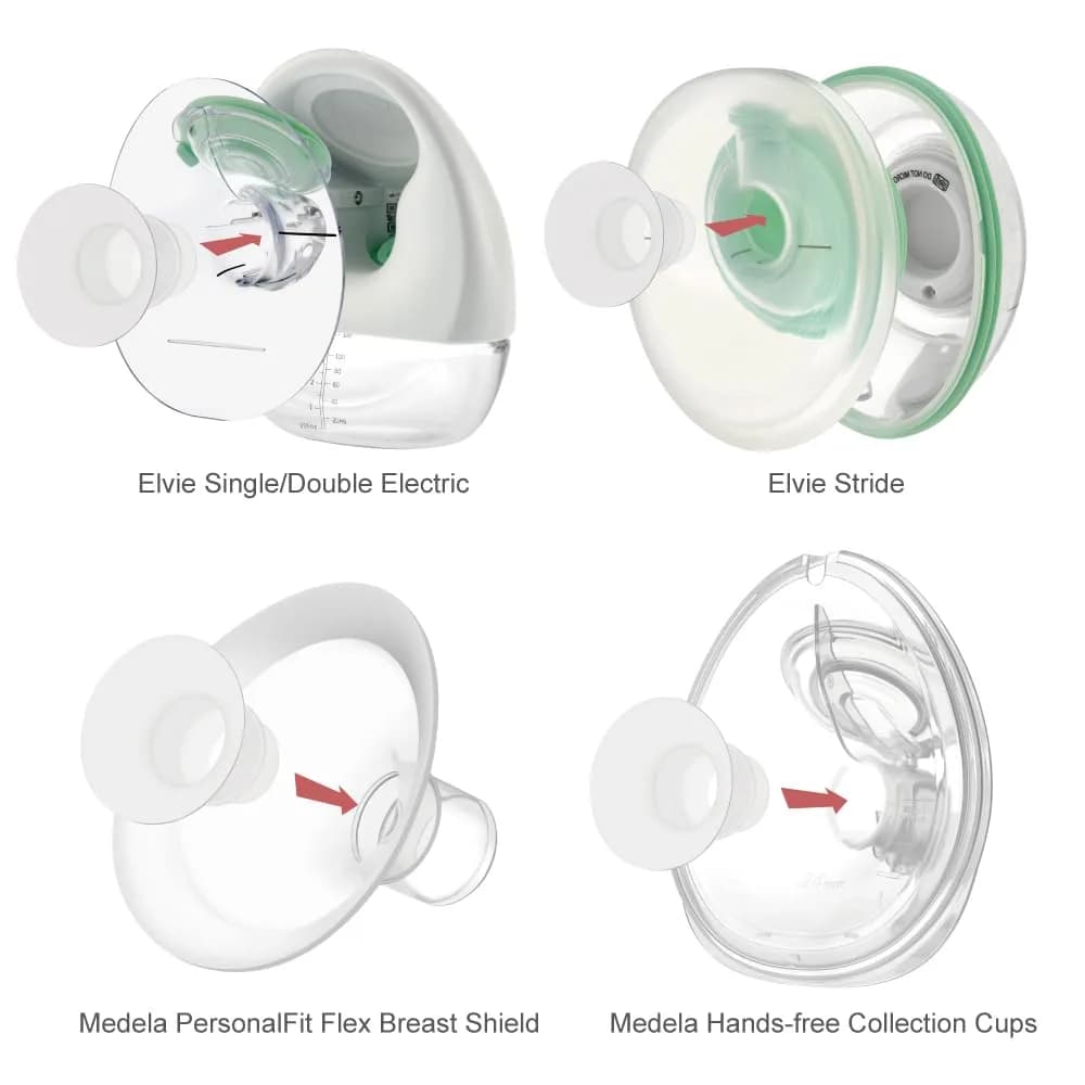 Maymom Flange Insert 19mm for 24mm Shields | BPA-Free Silicone, 2-Pack - view 8