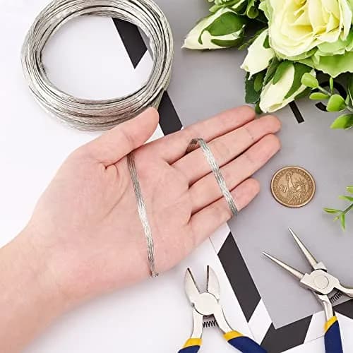 BENECREAT Braided Tinned Copper Wire 3mm Wide, 0.8mm Thick, 26Ft (8m) | Flat Flexible Grounding Lead Wire for Noise Reduction thumbnail 3