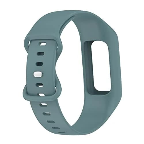 Gheper Silicone Watch Band for Fitbit Charge 6/5/4/3/3SE, Steel Blue, 156mm (6.14in) | Breathable & Durable Replacement Strap thumbnail 5