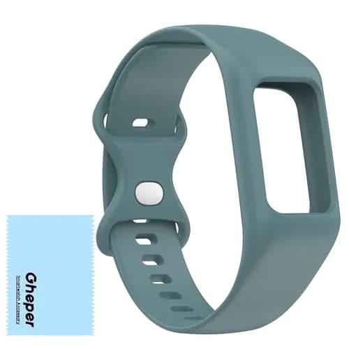 Gheper Silicone Watch Band for Fitbit Charge 6/5/4/3/3SE, Steel Blue, 156mm (6.14in) | Breathable & Durable Replacement Strap thumbnail 1