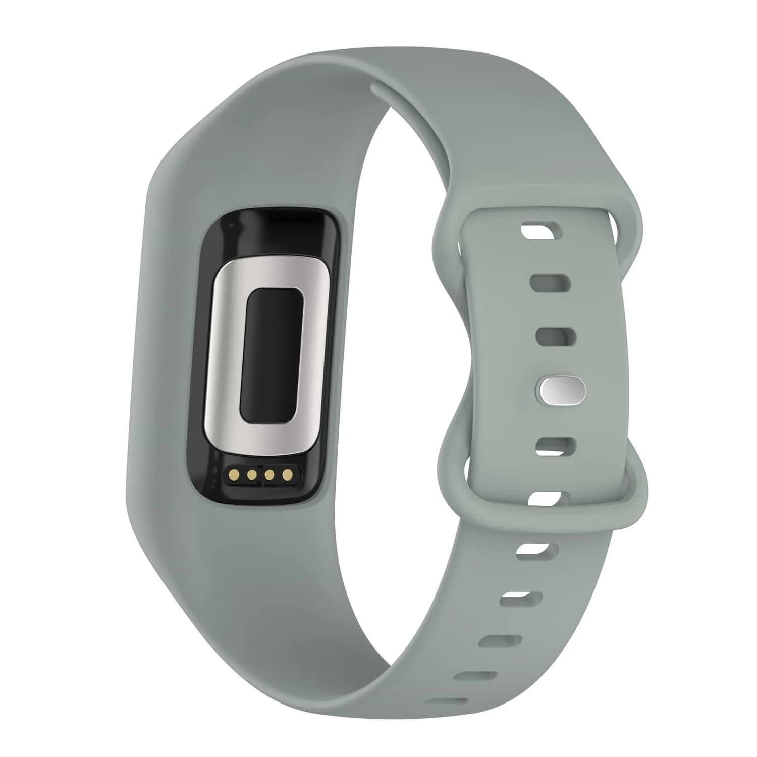 Gheper Soft Silicone Watchband Compatible with Fitbit Charge 6/5/4/3/3SE Gray | Adjustable Fit 5.5"-8.7" Wrists - view 4