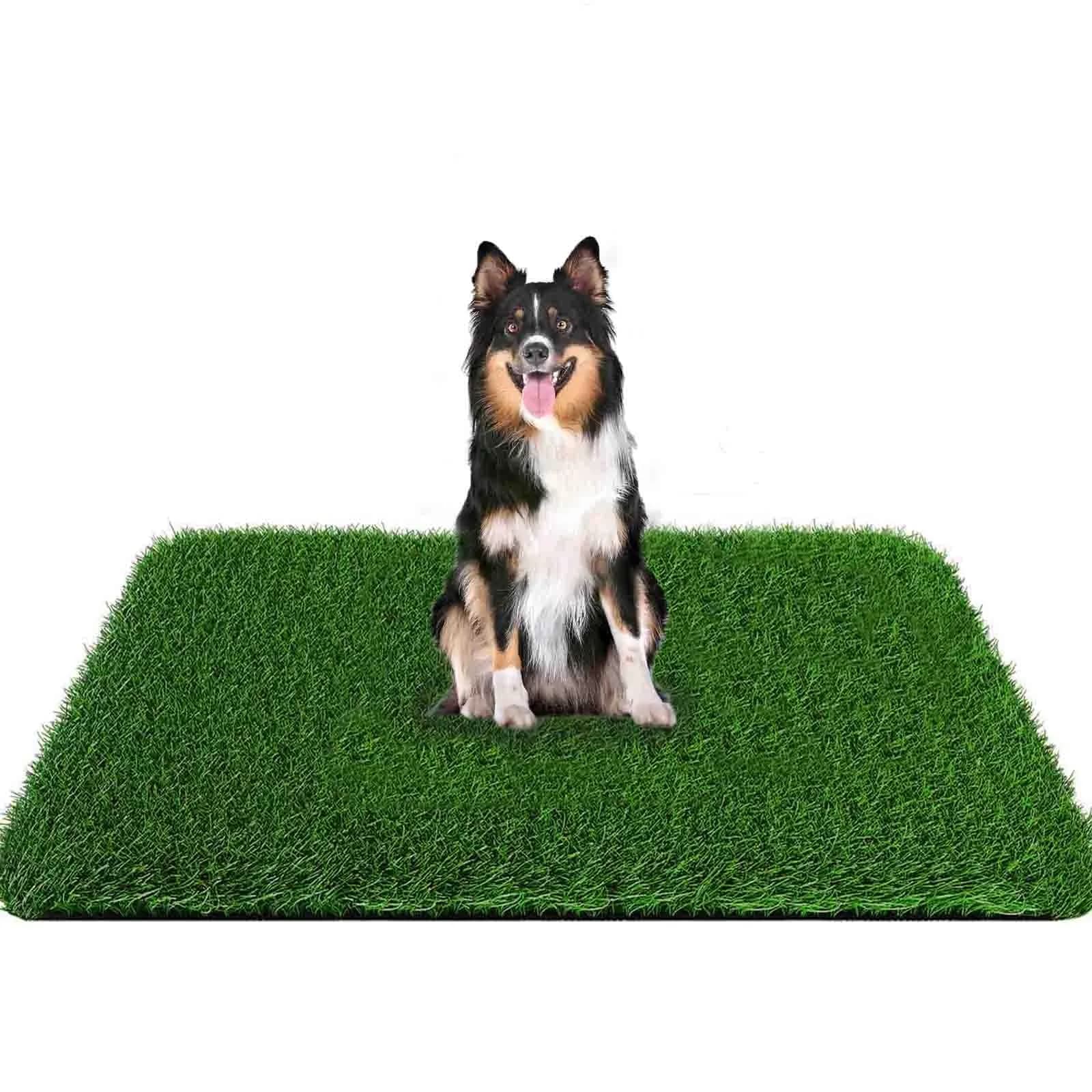 PICK FOR LIFE Artificial Grass Dog Potty Pad 150cm x 100cm (59.1x39.4in) | Fast-Drain & Easy-Clean for Indoor/Outdoor Use - main product image