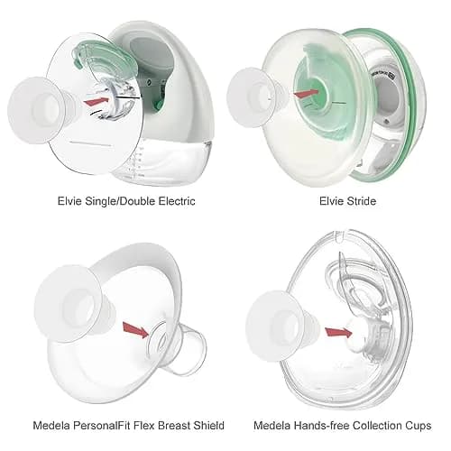 Maymom 21mm Flange Inserts for 24mm Breast Shields | BPA-Free Silicone, 2-Pack thumbnail 8