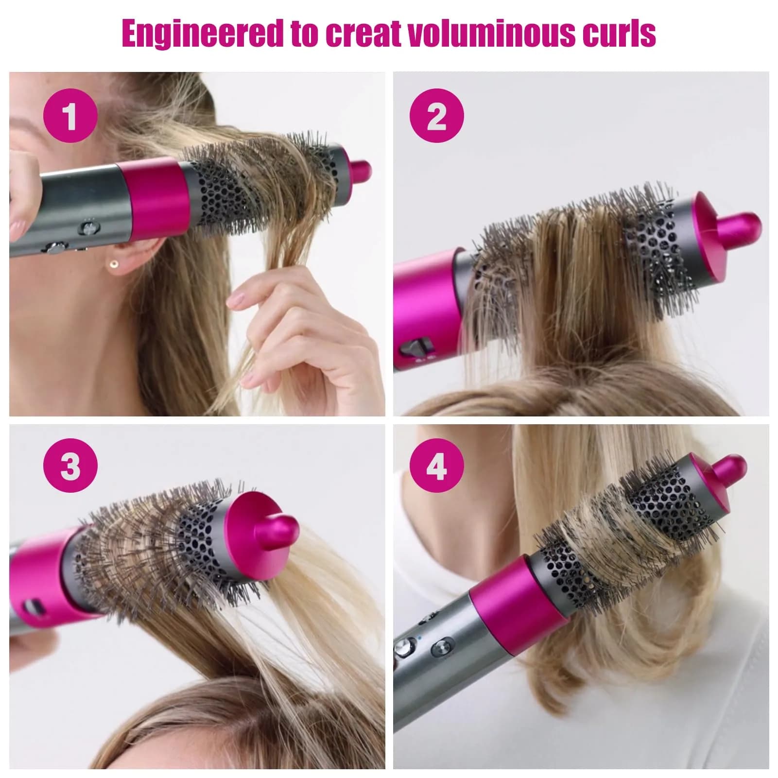 Chuancheng Round Volumizing Brush for Dyson Airwrap HS01/HS05 Attachment | 7.6 cm (3 inch) Barrel for Limp Flat Hair - view 7