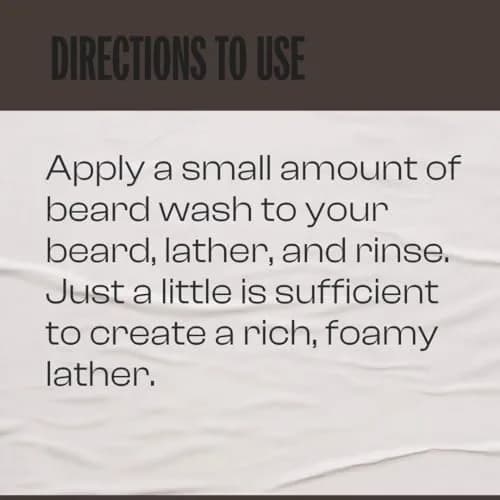Men Rock Soothing Beard Wash - Oak Moss - Moisturizing Beard Shampoo 3.4 oz | Deep Cleansing & Hydrating thumbnail 2