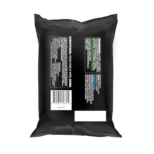 DUDE Wipes Unscented Adult Flushable Travel Wipes 18 Count | Extra Large, Plant-Based, Septic Safe thumbnail 8