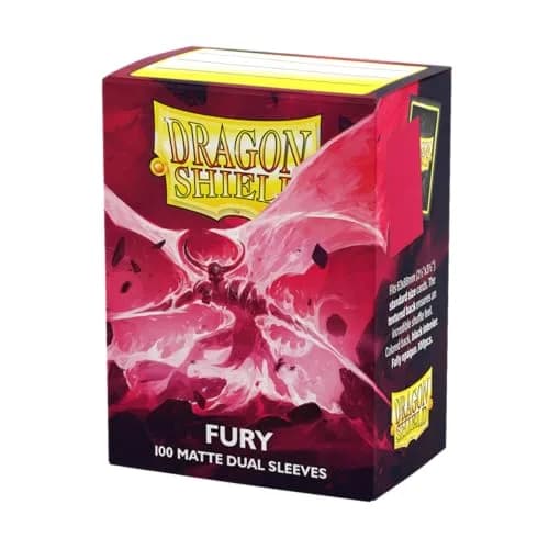 Dragon Shield Matte Dual Standard Size Card Sleeves (100 CT, Fury) | Tournament-Ready Protection - main product image
