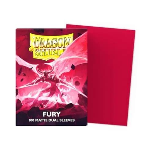 Dragon Shield Matte Dual Standard Size Card Sleeves 100 CT | Fury Color, PVC-Free Polypropylene thumbnail 2