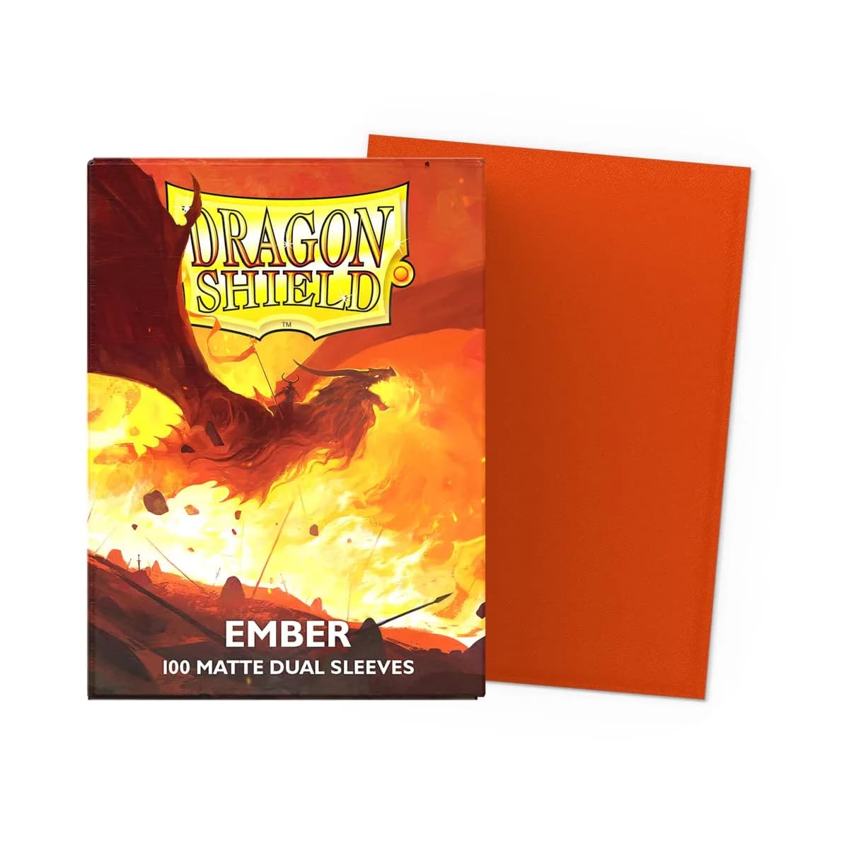 Dragon Shield Matte Dual Standard Size Card Sleeves (100 CT, Ember) | USA Imported TCG Protection - view 2
