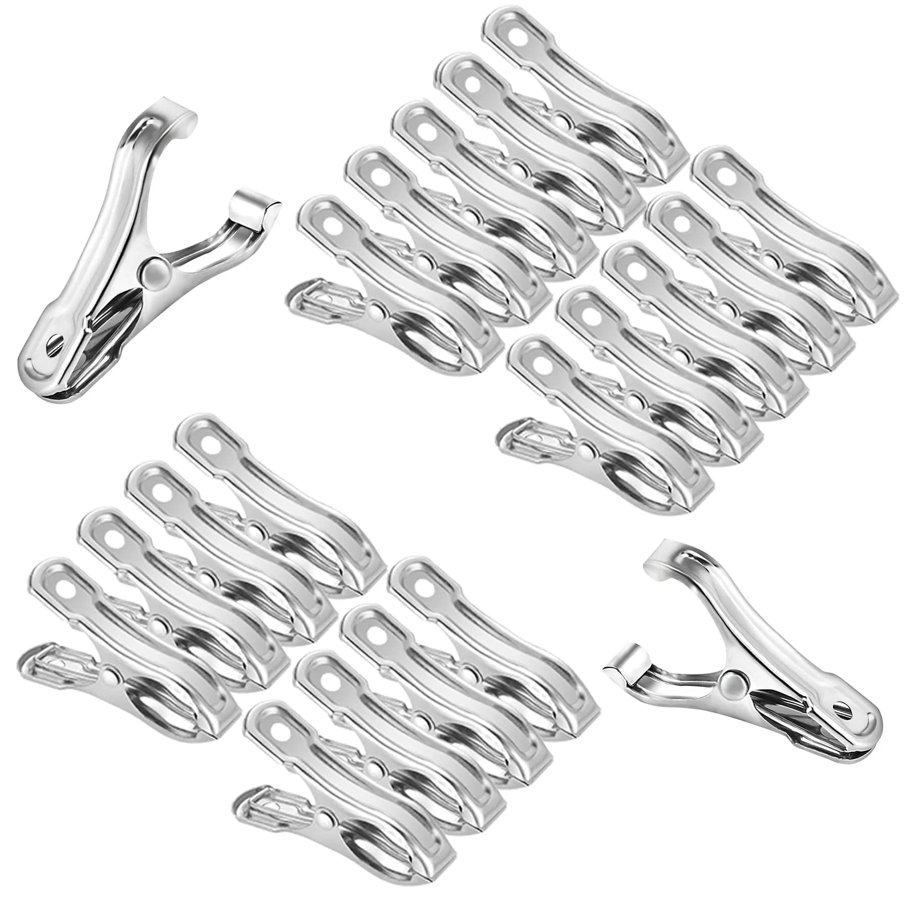 Samhopo Garden Clips 20Pcs | Metal Greenhouse Clamps for Netting & Supports in India