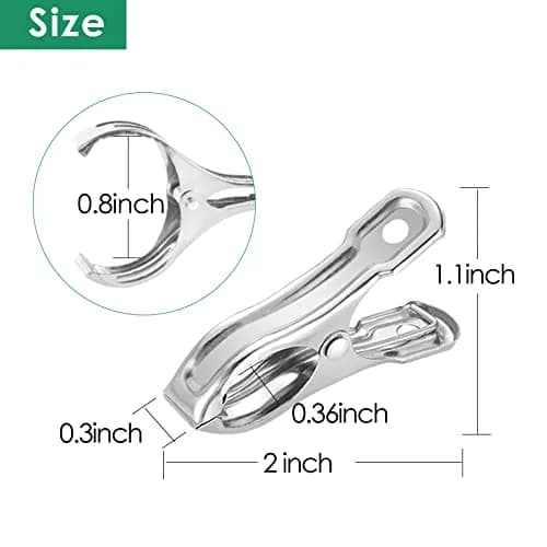Samhopo Garden Clips 20Pcs | Metal Greenhouse Clamps for Netting & Supports in India thumbnail 6