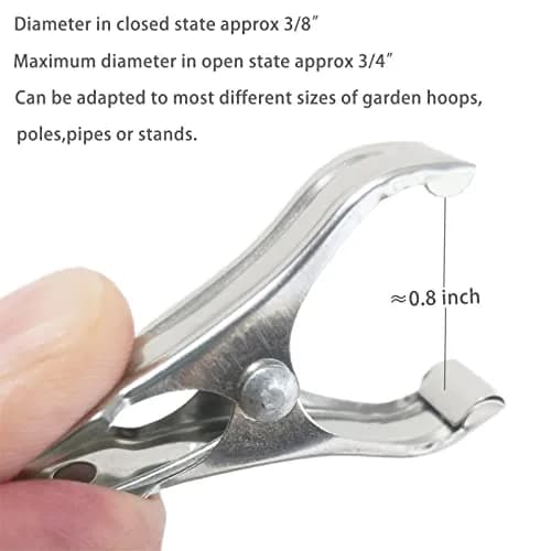 Samhopo Garden Clips 20Pcs | Metal Greenhouse Clamps for Netting & Supports in India thumbnail 3