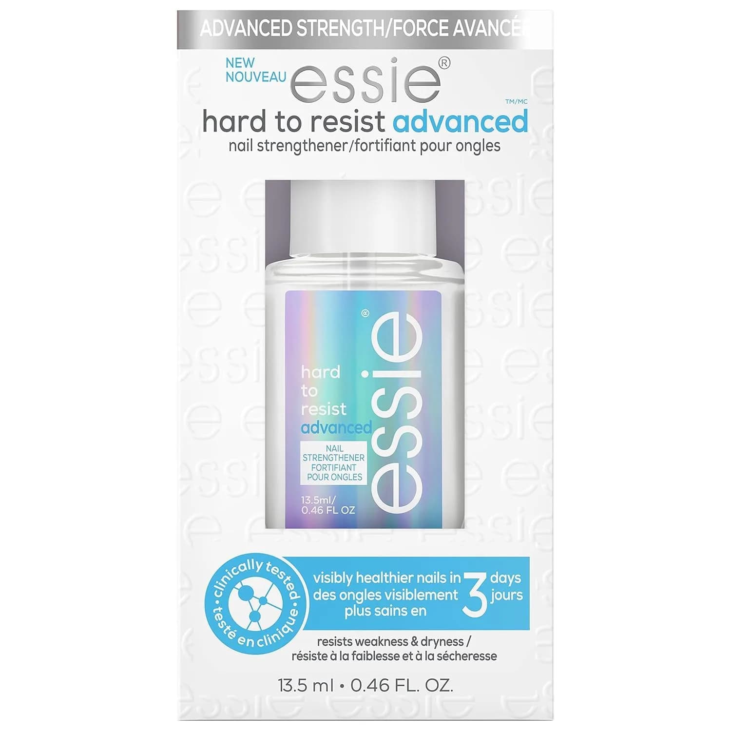 essie Hard To Resist Advanced Nail Strengthener Treatment 0.46 fl oz (13.6ml) | Clinically Tested Vegan Formula — Hard To Resist- Advanced