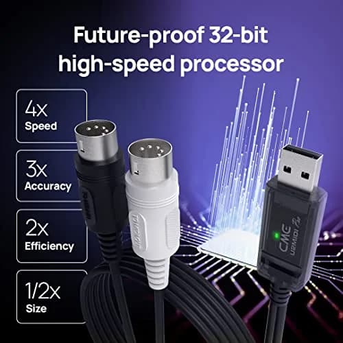 CME U2MIDI Pro - High-Speed USB MIDI Cable with Filter & Mapper 6.5ft | Plug & Play MIDI Interface for Computer & Instruments thumbnail 7