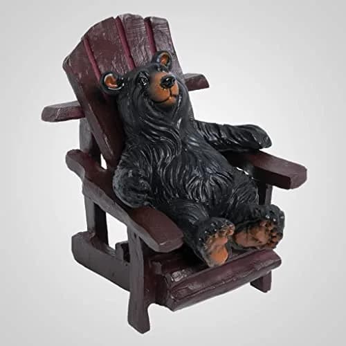 Lipco Figurine in Adirondack Chair | Classic Space Theme, Multicolor, Wood (2.2x2.9x2.0 inches) thumbnail 1