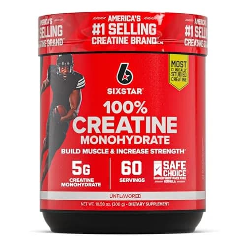 Six Star Creatine Monohydrate Powder 10.58oz | Unflavored, Clinically Proven thumbnail 1