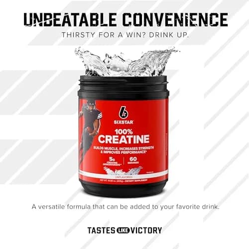 Six Star Creatine Monohydrate Powder 10.58oz | Unflavored, Clinically Proven thumbnail 5