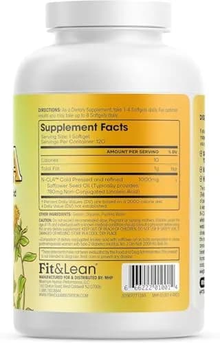 Fit & Lean N-CLA 120 Serv | Supports Belly Fat Reduction & Lean Muscle thumbnail 3