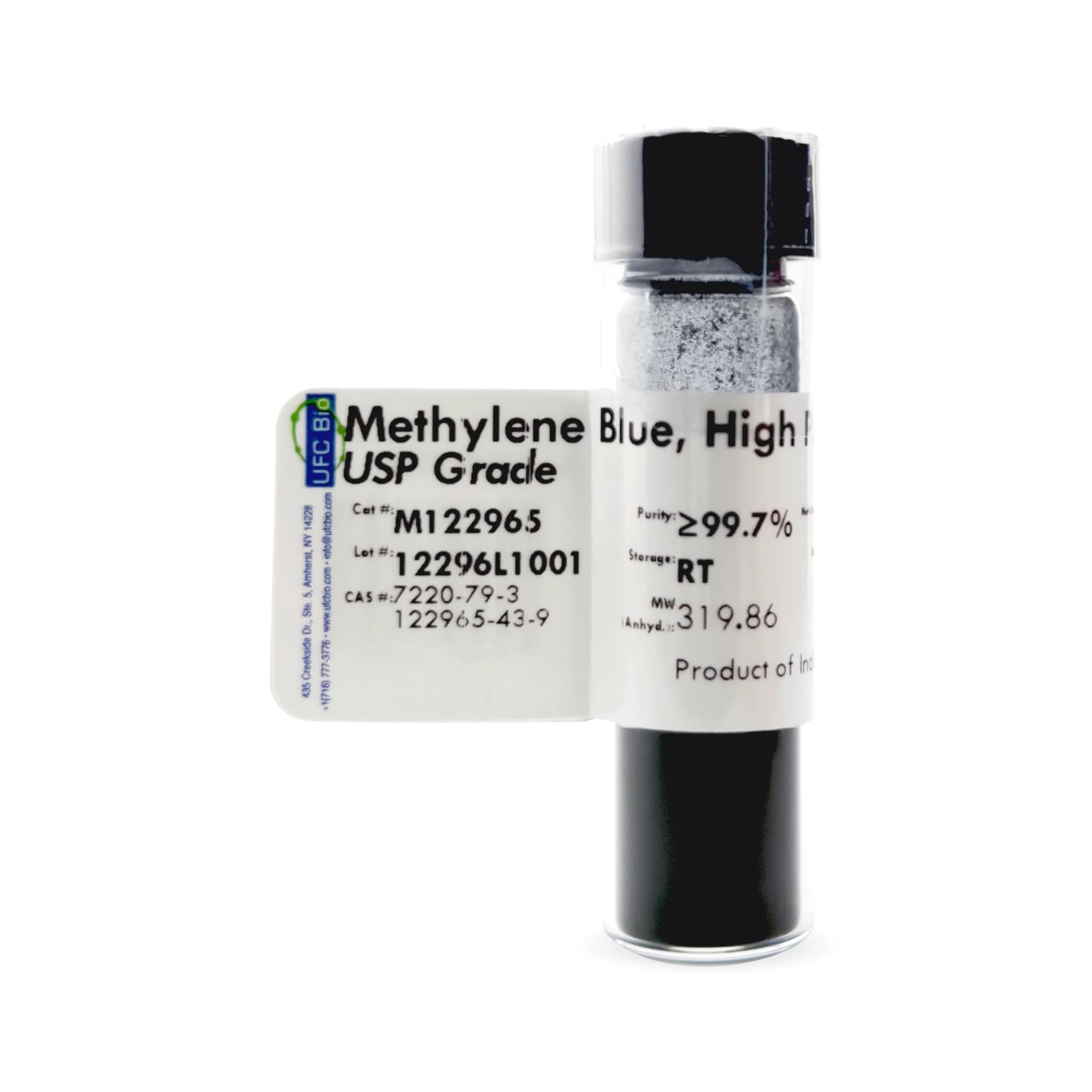 UFC Bio Methylene Blue Powder USP Grade 1 gram | Lab Chemical for Research & Manufacturing — Powder