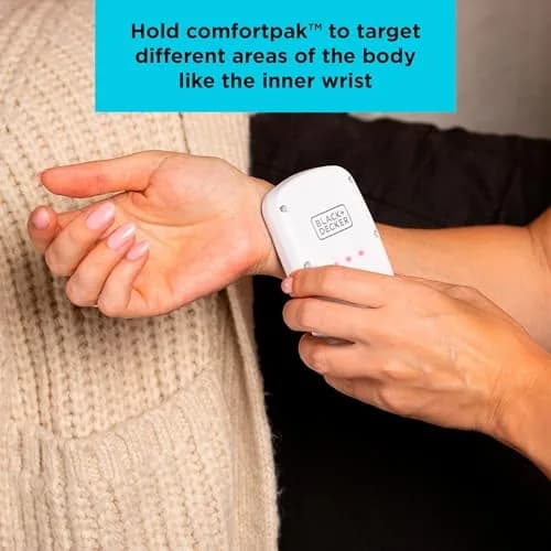 BLACK+DECKER Comfortpak Wearable Cooling and Heating Device Breeze Blue | Portable Thermal Control thumbnail 6