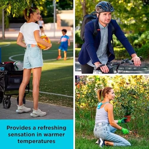BLACK+DECKER Comfortpak Wearable Cooling and Heating Device Breeze Blue | Portable Thermal Control thumbnail 8