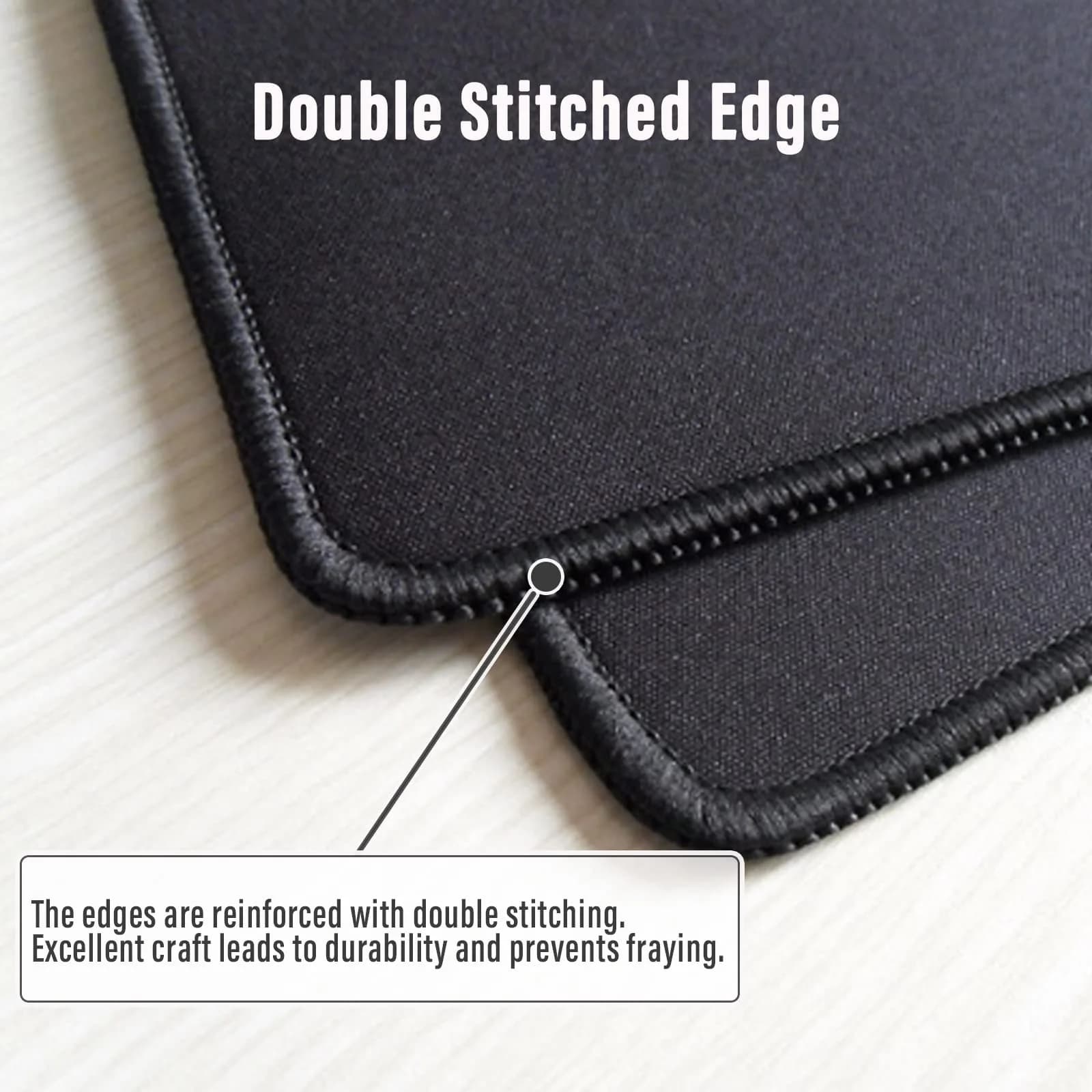 Ovenbird Blue Topo Extended Gaming Mouse Pad with Stitched Edges and Anti-Slip Base, 80x30 cm - view 4