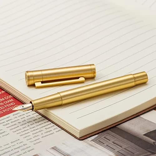 Asvine Brass Bent Nib Fountain Pen 138mm (5.43 in) | Calligraphy Writing Instrument thumbnail 8