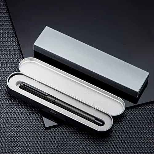 Asvine Black Carbon Fiber Fountain Pen Extra Fine Nib | Smooth Writer thumbnail 5
