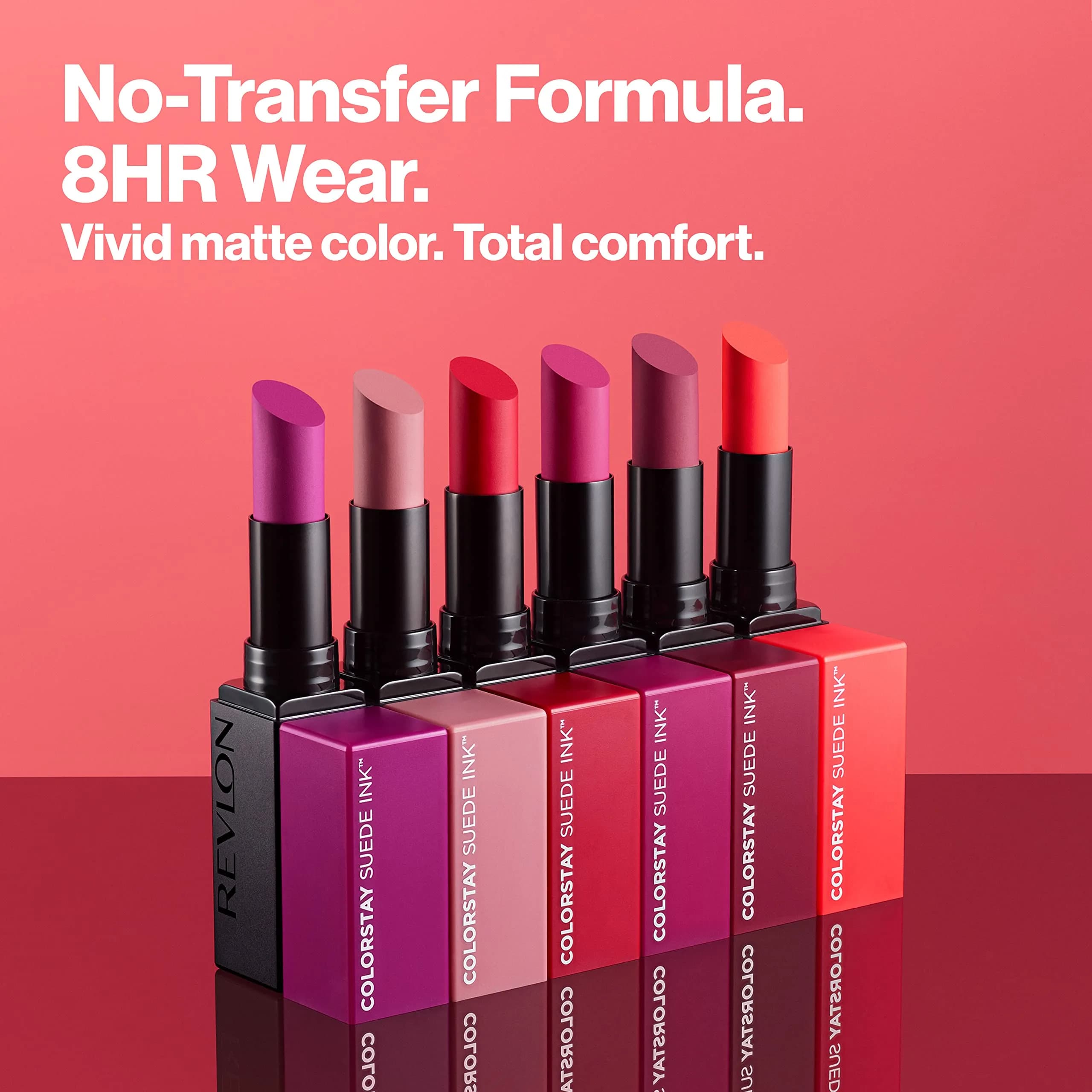 Revlon ColorStay Suede Ink Lipstick, 013 Stir The Pot, 2.5ml (0.09 fl oz) | 8-Hour Transfer-Proof Matte Color thumbnail 4