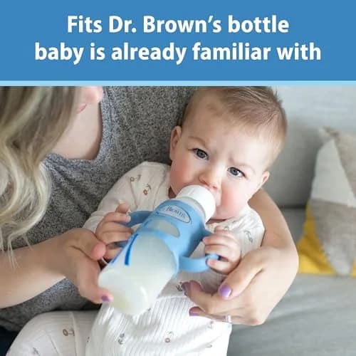 Dr. Brown's Silicone Bottle Handles for Narrow Bottles, 3-Pack | Practice Independent Drinking thumbnail 3