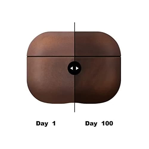 Maogoam Genuine Crazy Horse Leather Case Cover for Apple AirPods Pro 2/1 | Vintage Patina, Precise Fit, Wireless Compatible thumbnail 5