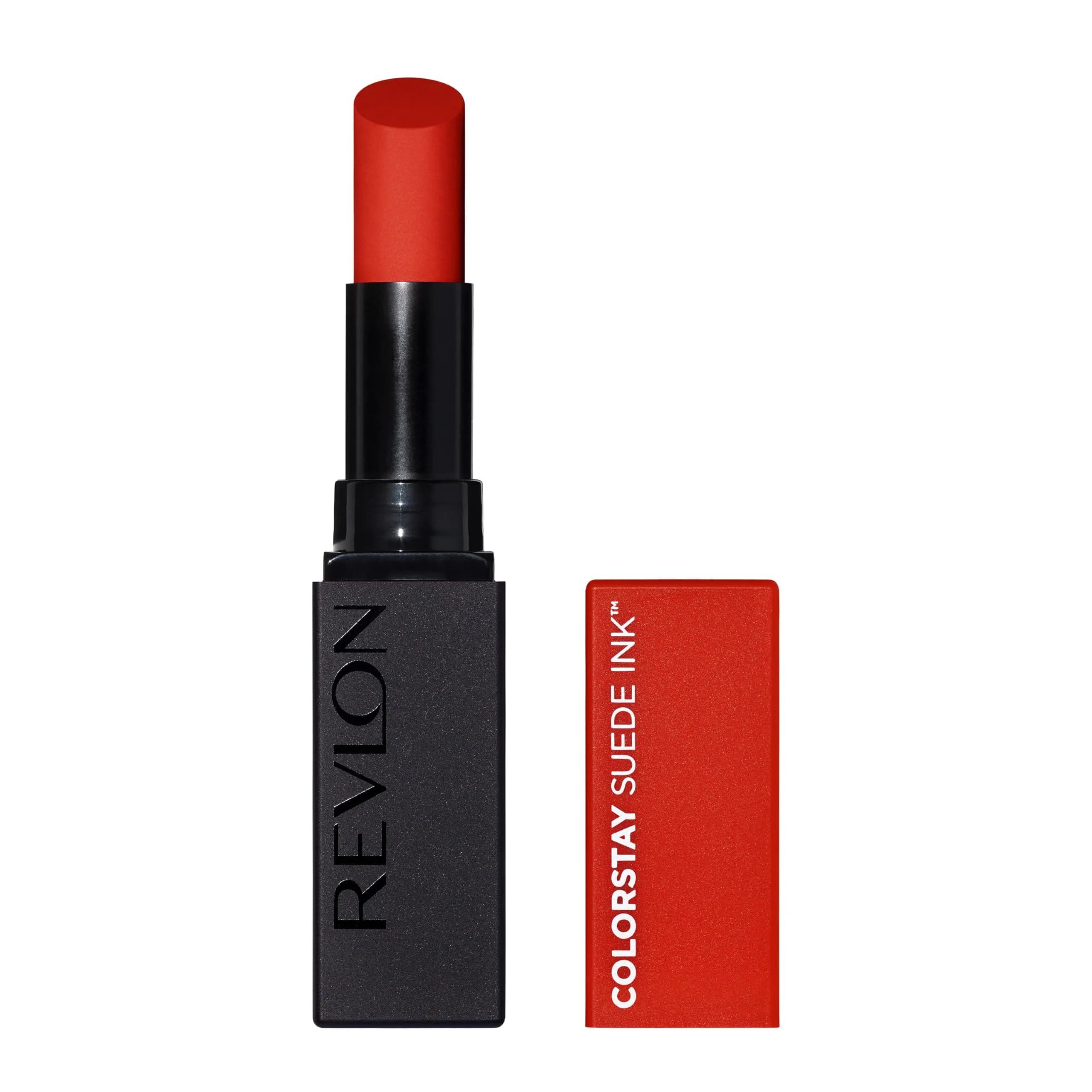 Revlon ColorStay Suede Ink Lipstick, 0.09 oz (2.55 g) | Matte, Transfer-Proof Color — 014 Spit Fire