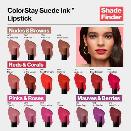 Revlon ColorStay Suede Ink Lipstick, 0.09 oz (2.55 g) | Matte, Transfer-Proof Color thumbnail 5