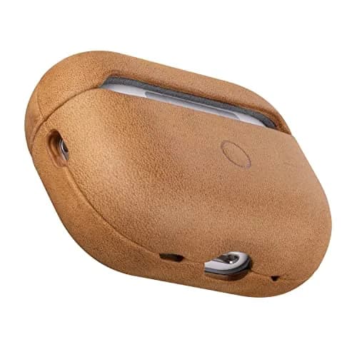 maogoam Crazy Horse Leather Case Cover for AirPods Pro 2/1 | Vintage Full-Grain Leather, MagSafe Compatible thumbnail 1