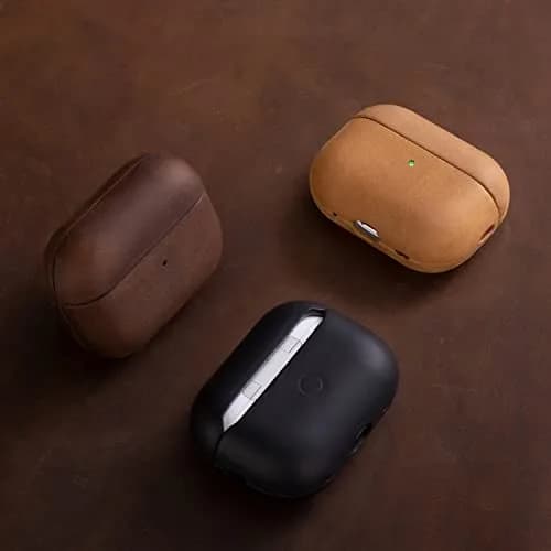 maogoam Crazy Horse Leather Case Cover for AirPods Pro 2/1 | Vintage Full-Grain Leather, MagSafe Compatible thumbnail 7