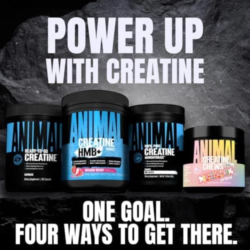 Animal Creatine Monohydrate Powder for Men & Women | Unflavored 300g | Supports Muscle & Brain Energy thumbnail 7