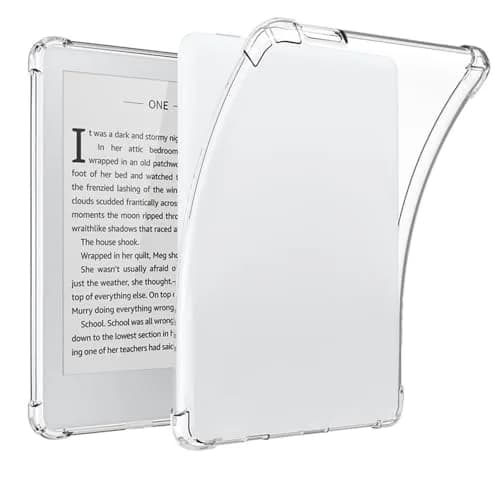 SFFINE Clear Case for 6" Kindle 10th Gen 2019 | Transparent TPU Cover Slim & Reinforced Corners thumbnail 1