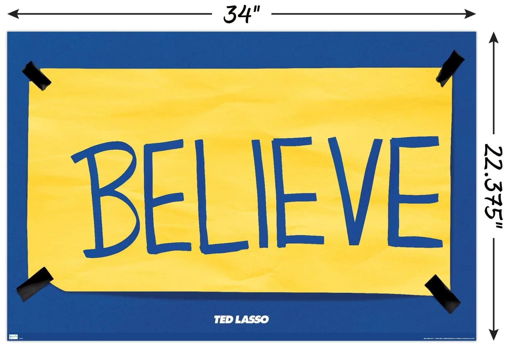 Trends International Ted Lasso - Believe Wall Poster 86cm x 57cm | Officially Licensed Art Print - view 3