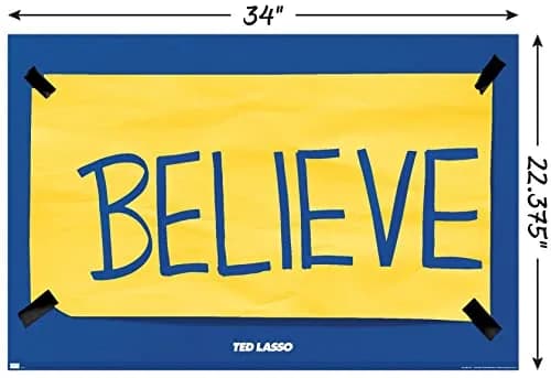 Trends International Ted Lasso - Believe Wall Poster 86cm x 57cm | Officially Licensed Art Print thumbnail 3