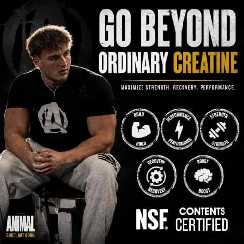 Animal Creatine Monohydrate Powder 1000g | Unflavored, Max Performance & Recovery thumbnail 3