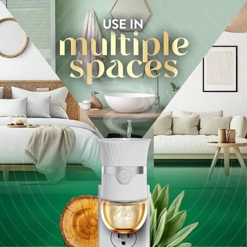 Air Wick Plug In Refill White Sage & Mahogany Essential Oil 5 Count | Continuous Fragrance Diffusion thumbnail 6