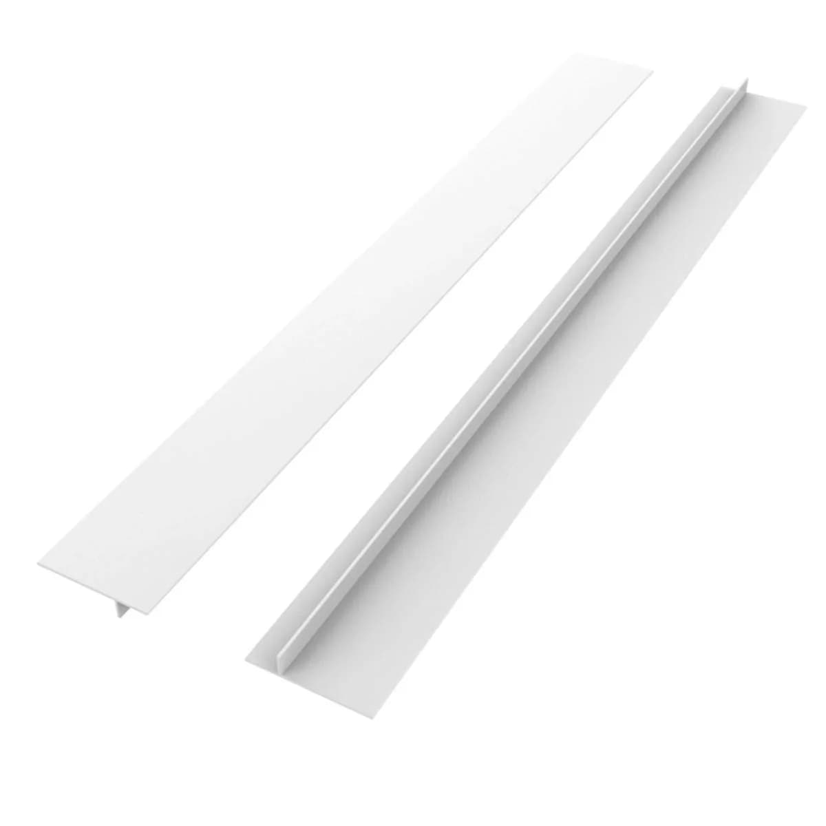 DOOHOOKIT Flexible Kitchen Stove Gap Covers 2 Pack 21 Inches Black | Seals Gaps Between Counter and Stovetop — 25'' White