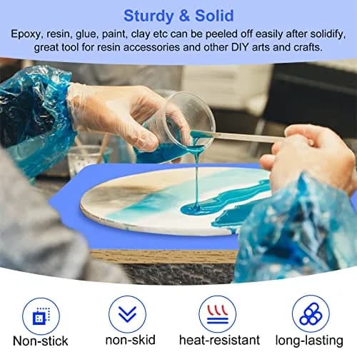 JDiction Resin Leveling Table for Epoxy - 40.64 x 30.48cm (16"x 12") | Adjustable Height & Angle Feet, Nonstick Surface for Art Projects thumbnail 7
