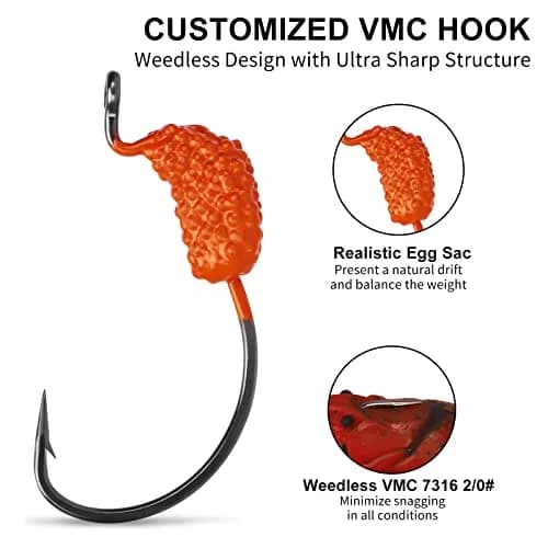 TRUSCEND Pre-Rigged Fishing Jigs 7.5cm (3in) | Lifelike Soft Crayfish Swimbait for Bass, Trout, Crappie, Walleye thumbnail 3