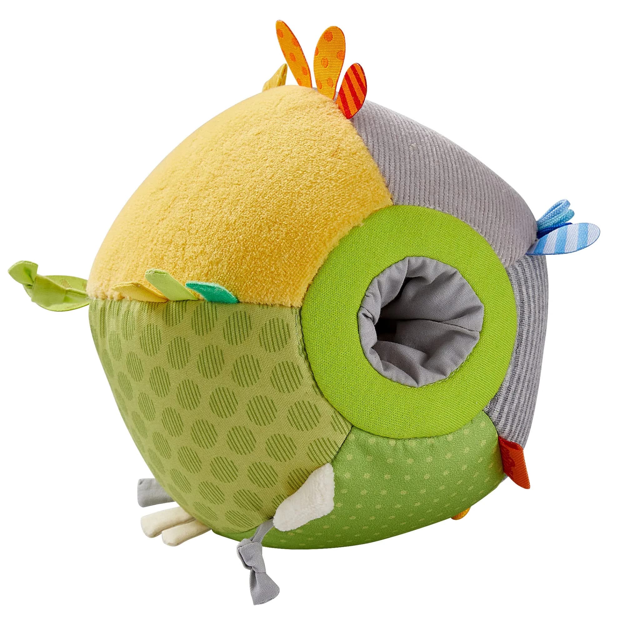 HABA Soft Sensory Ball Discovery Toy with Rattle & Tags, 16.5 cm (6.5") | Machine Washable Baby Toy for 6+ Months - view 2