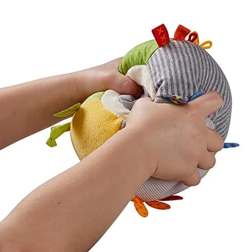 HABA Soft Sensory Ball Discovery Toy with Rattle & Tags, 16.5 cm (6.5") | Machine Washable Baby Toy for 6+ Months thumbnail 3