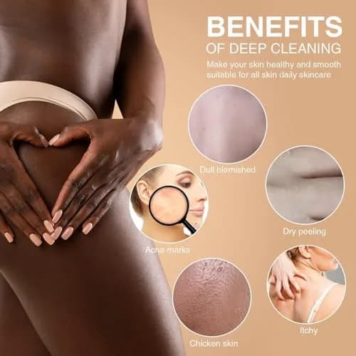 UJFQBH African Net Bath Sponge 3-Pack | Long Net Exfoliating Shower Scrubber for Smooth Skin thumbnail 4