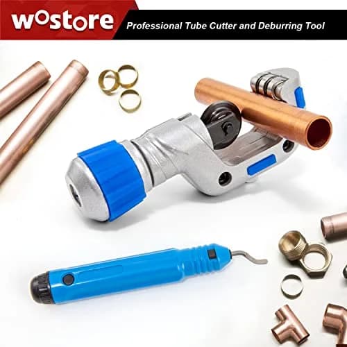 Wostore Flaring Tools Set 15 Sizes | Durable HVAC & Refrigeration Flare Kit with Tube Cutter & Reamer thumbnail 8