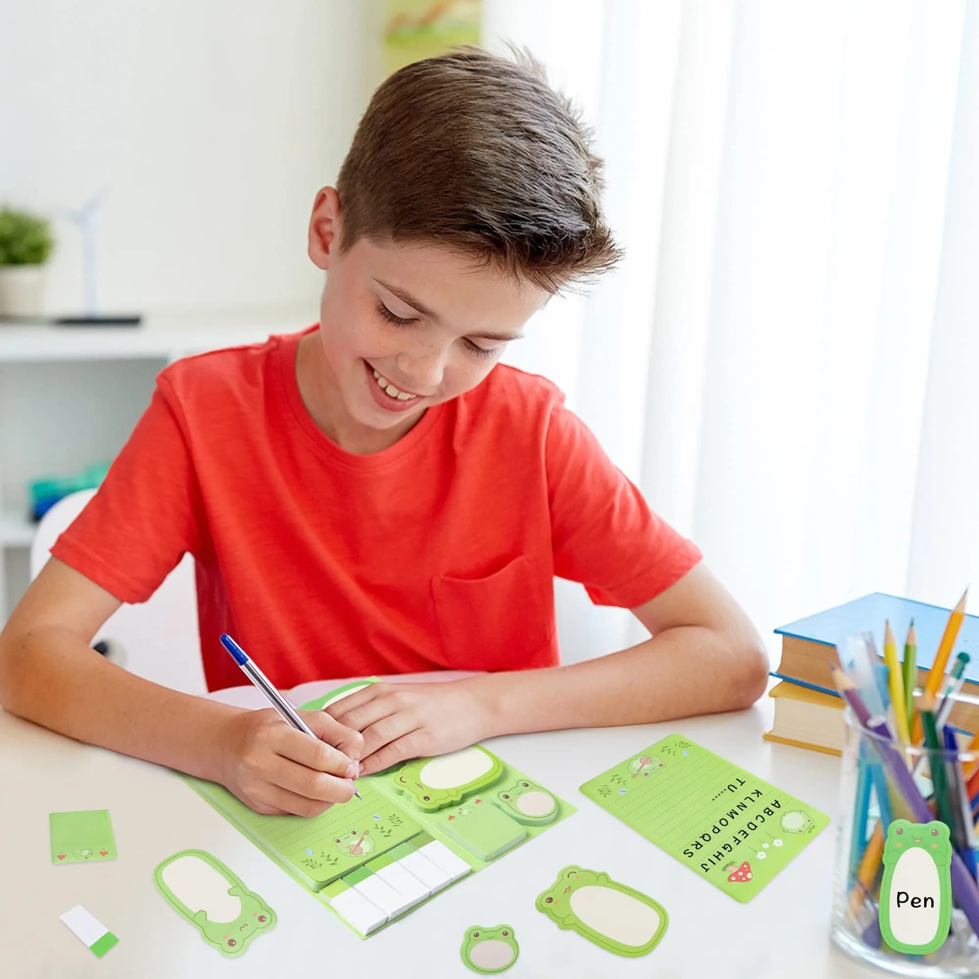 Xqumoi Frog Sticky Notes Set 946ml (32oz) | Cute Cartoon Memo Pads for Daily Reminders - view 5