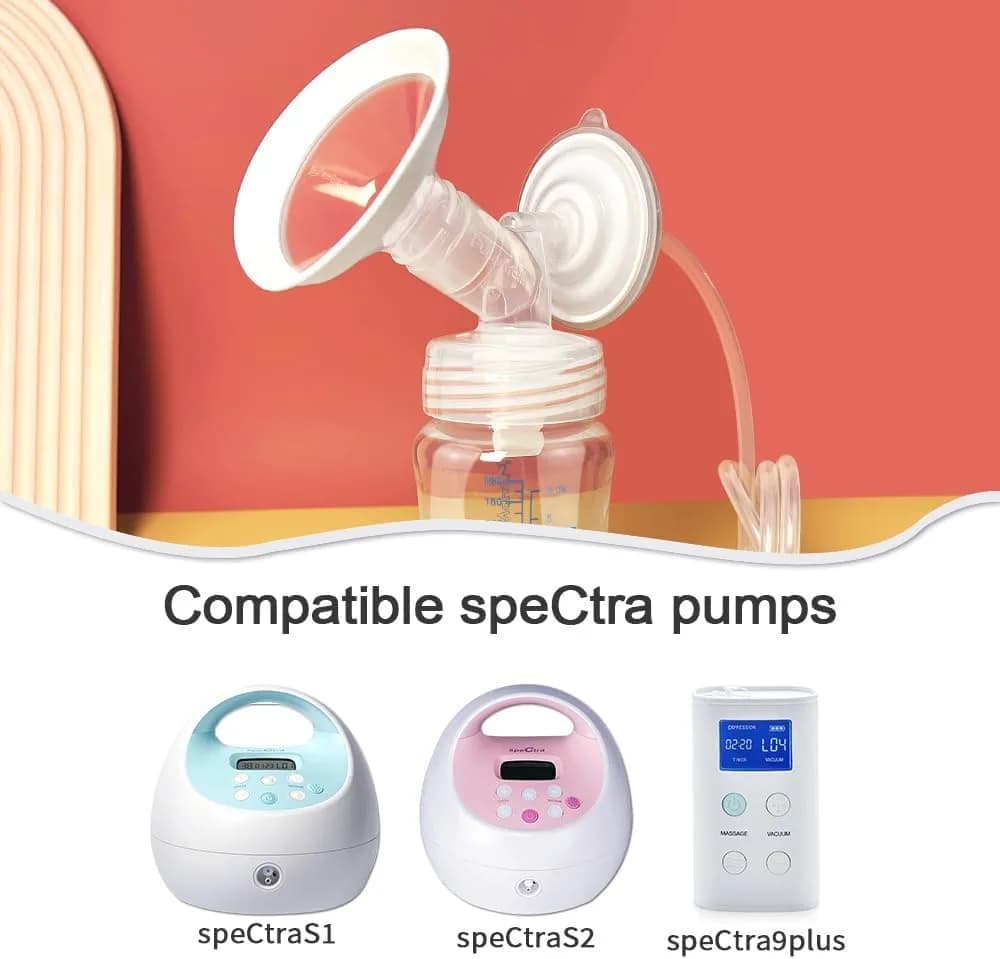 PUMPMOM-US 21mm Breast Pump Parts Kit for Spectra S1/S2/9+ | BPA-Free Polypropylene thumbnail 2